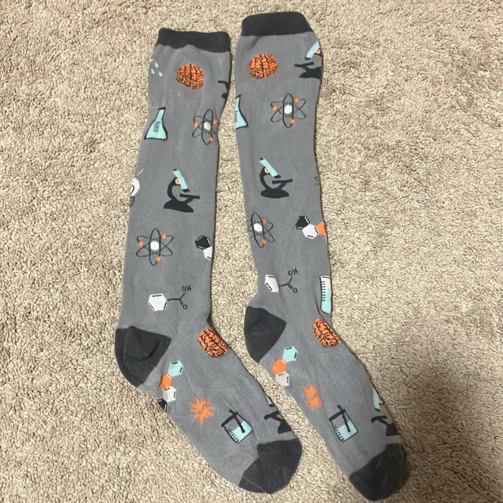 Knee high science socks
